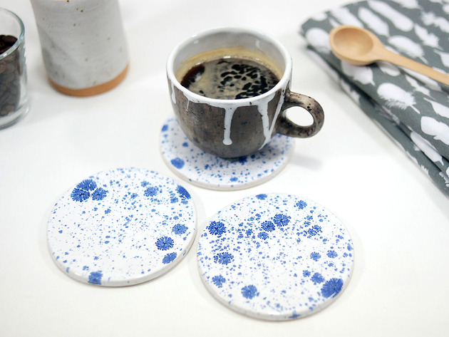 podkładki do kuchni Nakrapiane podkładki pod kubek - lód