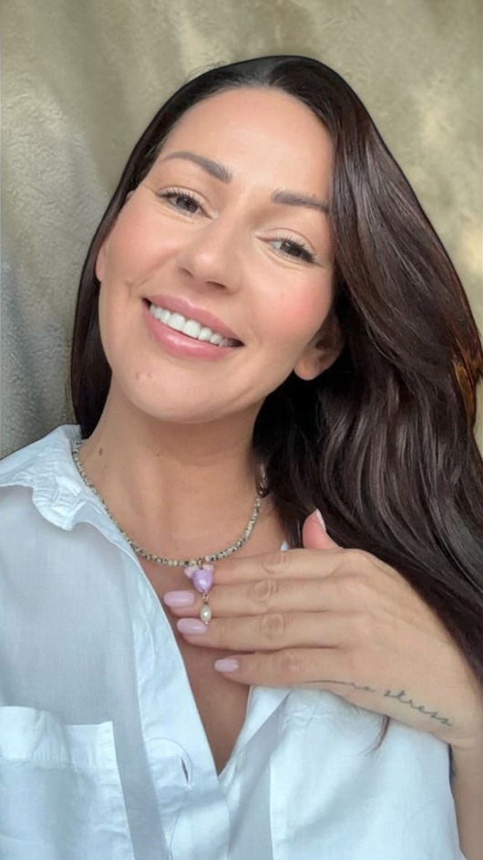 chokery Naszyjnik : jaspis dalmatyński, serce ceramiczne, perła