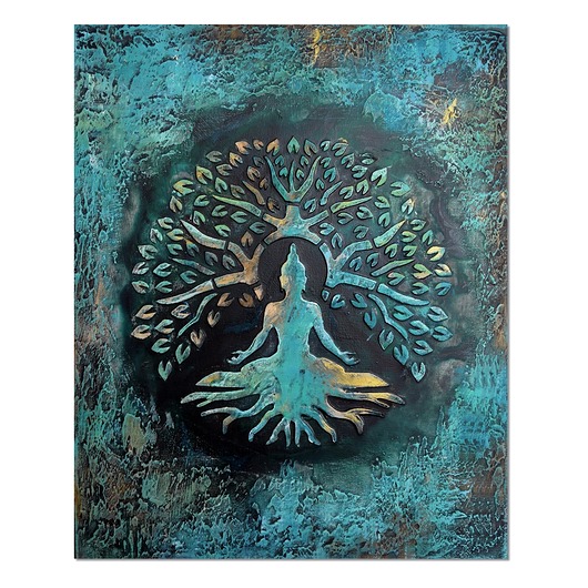 obrazy Budda mandala drzewo życia obraz dekoracja strukturalna