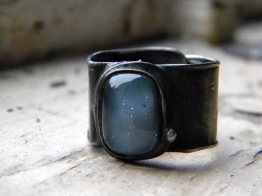 Roman Ancient Ring ;) świetlista szarość Beata Trotter