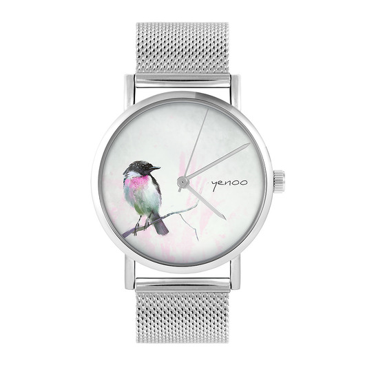 Zegarek - Ptaszek - bransoleta mesh yenoo