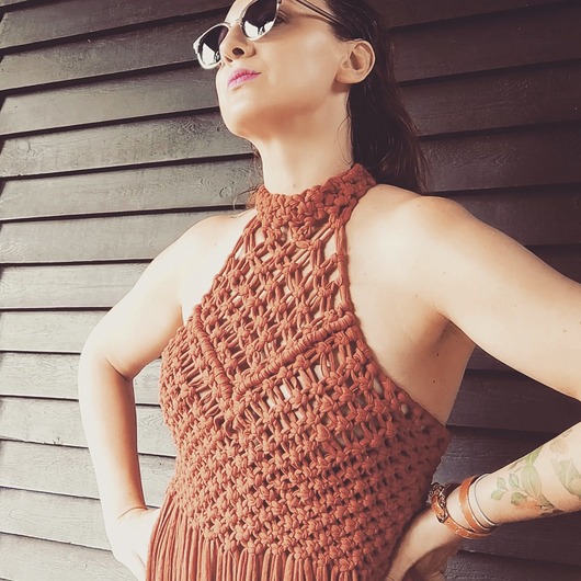 ubrania różne Sukienka do sesji, plażowa, makrama, boho