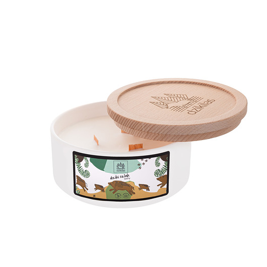 świece zapachowe Świeca o zapachu leśnym 500g - Dziki szlak