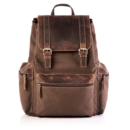 torby i nerki męskie PLECAK SKÓRZANY PAOLO PERUZZI VINTAGE T-37-BR