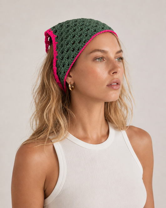 czapki damskie Fiorki Bandana 3