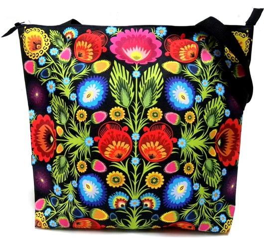 Duża torba na zamek z autorskim motywem:) Gaul Designs