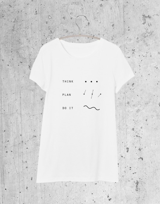 T-SHIRT oversized THINK PLAN DO IT staysimplecollection