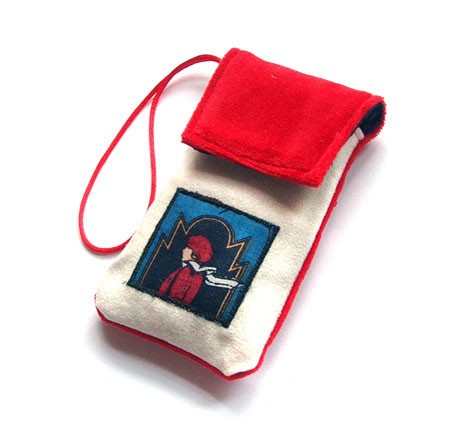 etui na telefon  - red&white - elfagado