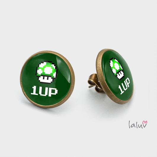 Kolczyki sztyfty 1UP laluv