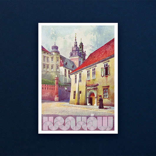 kartki okolicznościowe - wydruki Kartka Premium - Kraków Wawel dom Długosza
