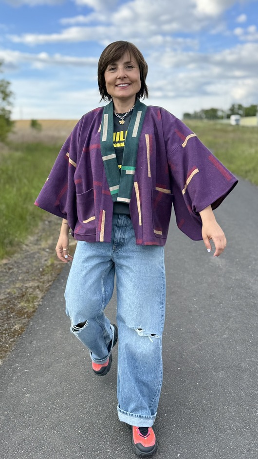 kurtki damskie Żakardowe, bawełniane kimono