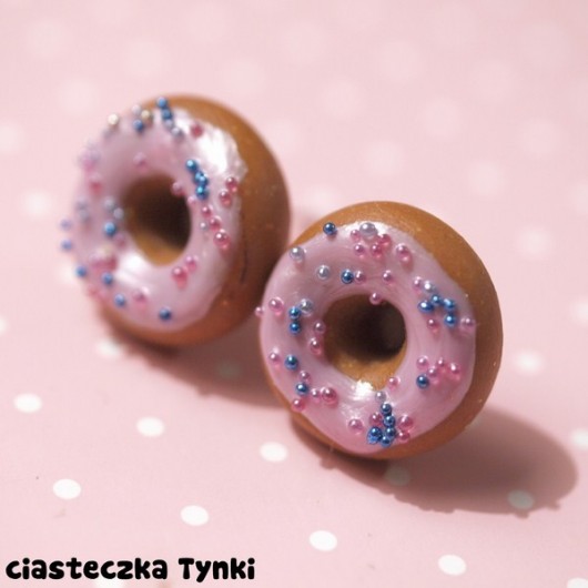 kolczyki donuty ciasteczkatynki