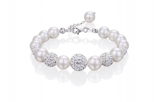BRANSOLETKA z pereł stopniowanych KPS 4b Coccola JEWELLERY