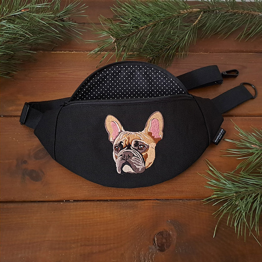 saszetka nerka Nerka bawełniana  - buldog francuski