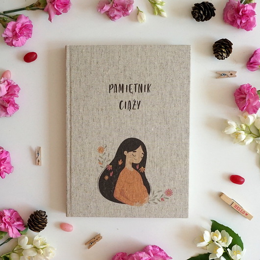 notatniki i albumy Pamiętnik ciąży  - Dziennik - Planner - Ciąża