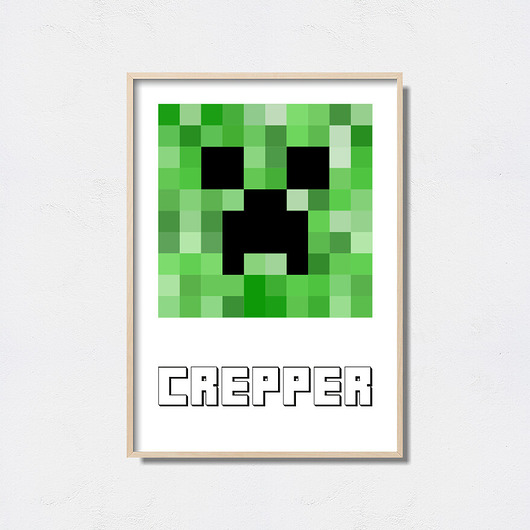 obrazy i plakaty do pokoju dziecięcego Minecraft plakat "Creeper"