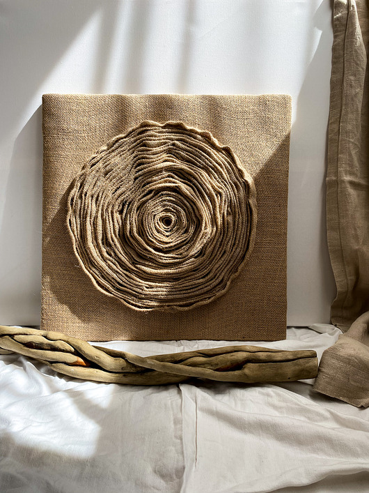 obrazy Obraz strukturalny Jute Harmony