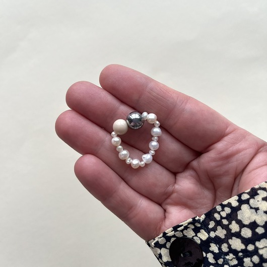 pierścionki elastyczne Pierścionek Pearl Orbit Duo