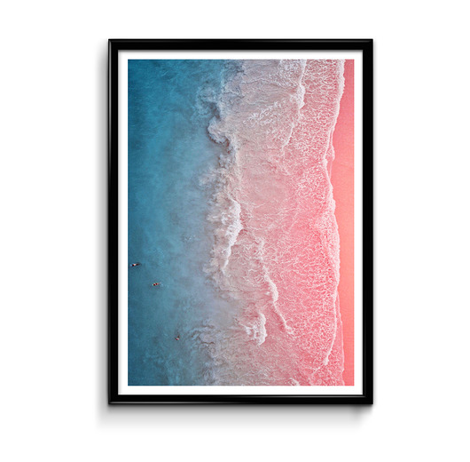 Różowy brzeg - plakat  Bury Lis