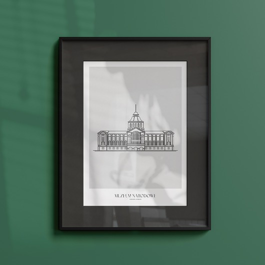 plakaty Plakat Architektura - Szczecin - Muzeum Narodowe