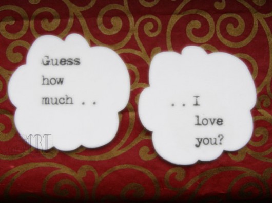 how much I love you : podkładki na walentynki miniart