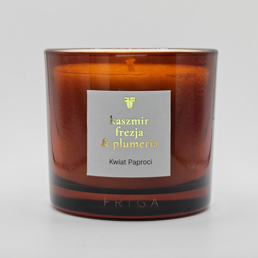 świece zapachowe KWIAT PAPROCI - Kaszmir  Frezja  Plumeria - świeca rzepakowa