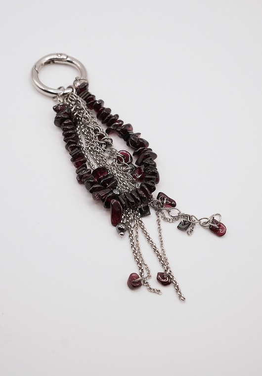 breloki dla niego Brelok do torebki Granat