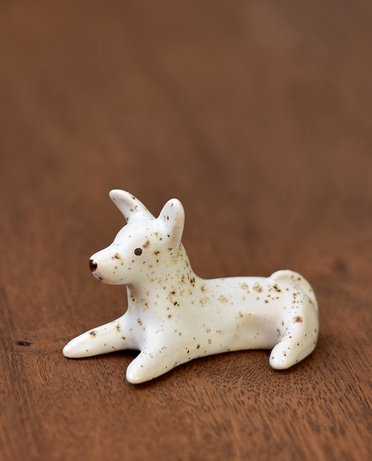 figurki i rzeźby Figurka ceramiczna Piesek w kropeczki - zamówienie personalizowane zadatek