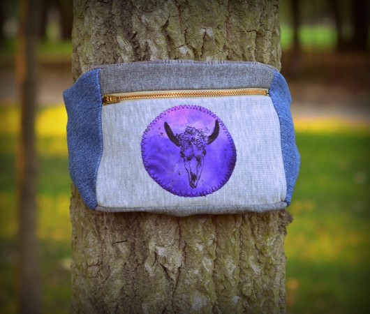 Nerka malowana ręcznie boho ivy style
