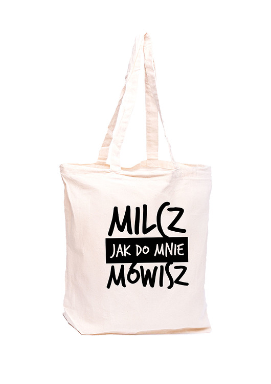 Torba z nadrukiem - Milcz (S) AllbagAllprints