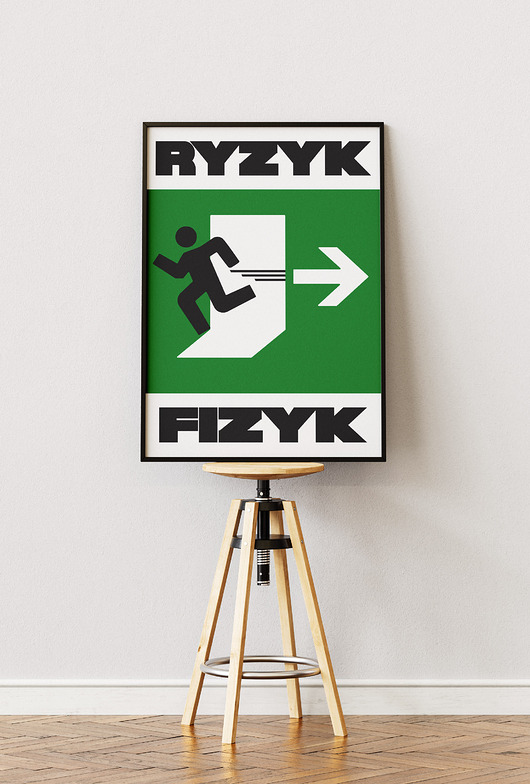 grafiki i ilustracje Plakat typograficzny - Ryzyk Fizyk