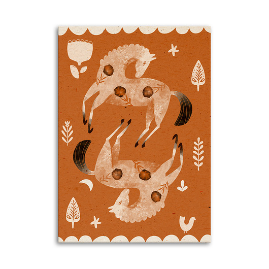 obrazy Obraz na płótnie Konie Folk  50x70cm