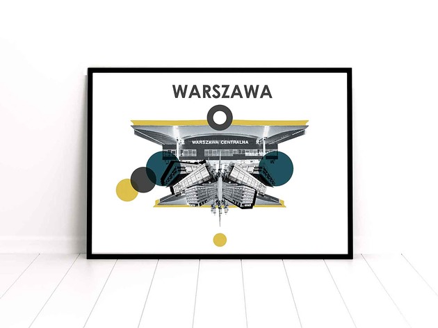 Plakat "Warszawa Centralna 3" sztucznymagazyn