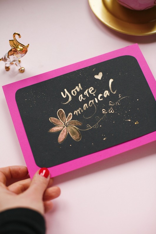 plakaty You are magical - kaligrafia napis plakat malowany ręcznie