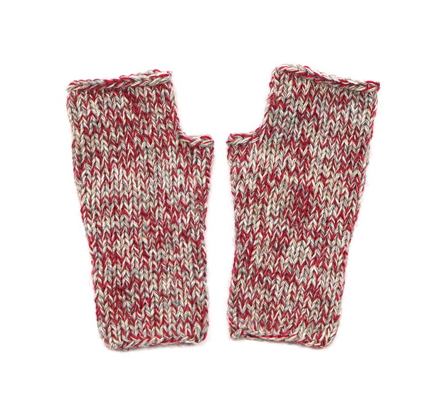 rękawiczki damskie Mitenki Elwira-bezszwowe rękawiczki bez palców z krótkim kciukiem