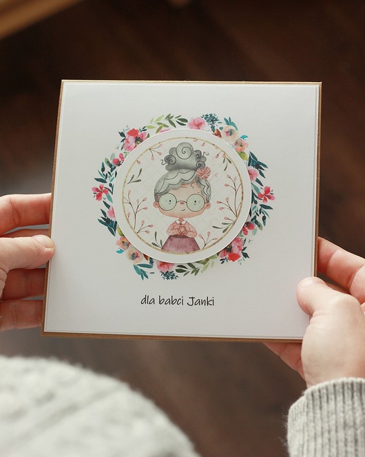 kartki scrapbooking Kartka dla babci