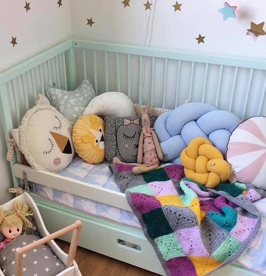 poduszki supły Fat Supeł Pillow baby blue WYPRZEDAŻ
