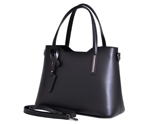 Torba SKÓRZANA,długi pasek BLACK Vera Bags