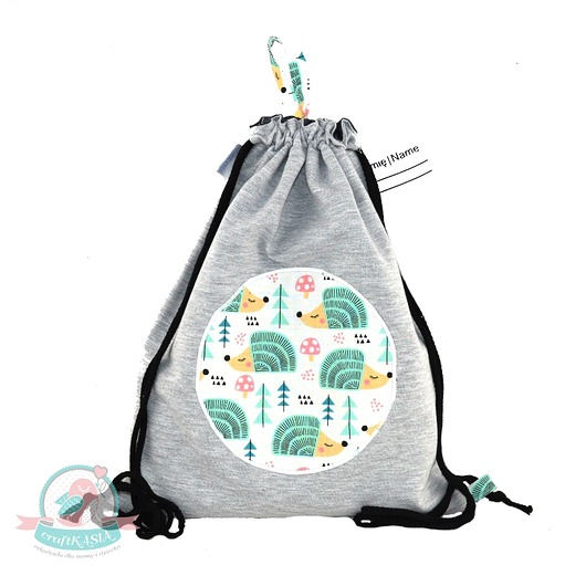 Dresbag- wodoodporny worko-plecak-Jeżyki craftKASIA