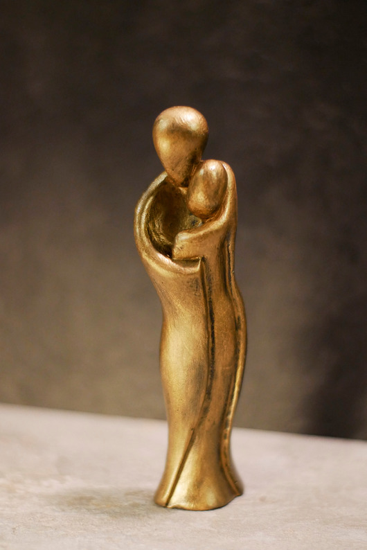 figurki i rzeźby Rzeźba z gipsu, figurka para zakochanych, 15 cm