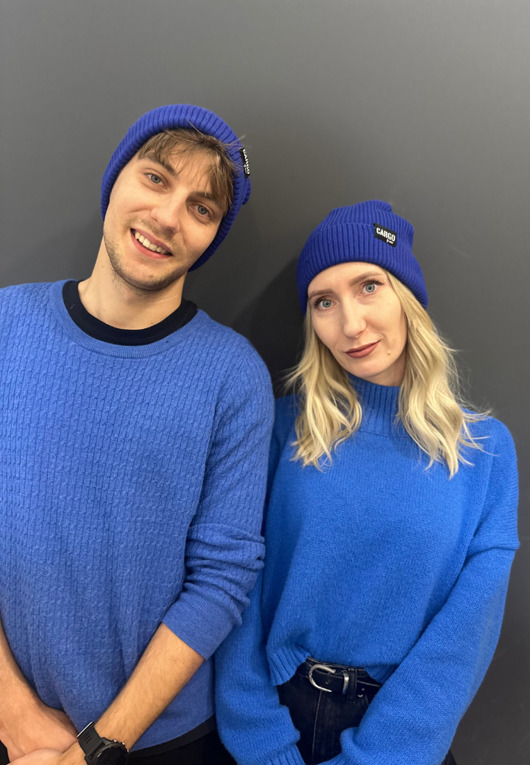 czapki damskie Czapka Beanie Fisherman ROYAL BLUE