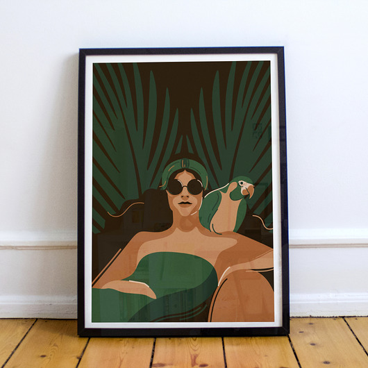 Plakat: Chill z papugą Nastka Drabot