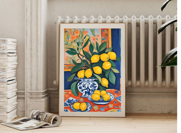 grafiki i ilustracje PLAKAT abstrakcyjny  Matisse kolorowy