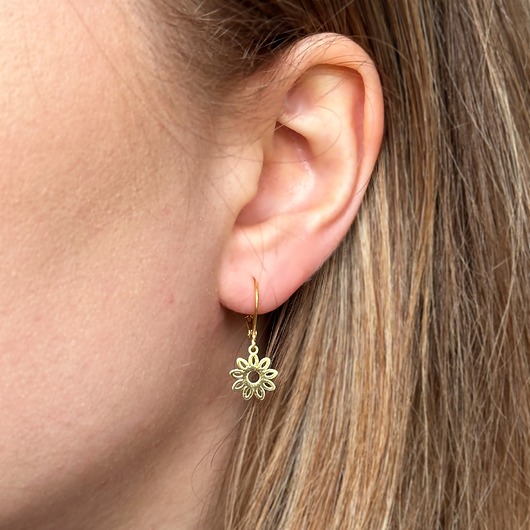 kolczyki złote Kolczyki złote wiszące minimalistyczne