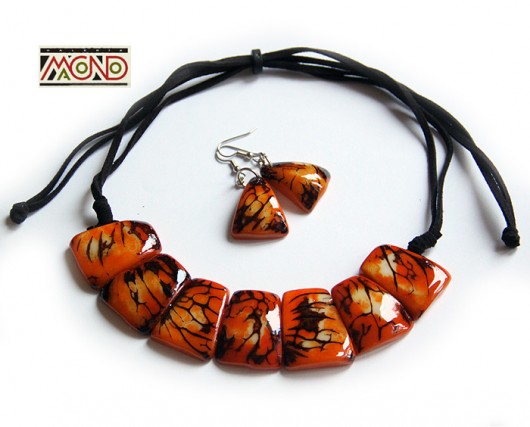 Lindo Collar - pomarańczowy Galeria Macondo
