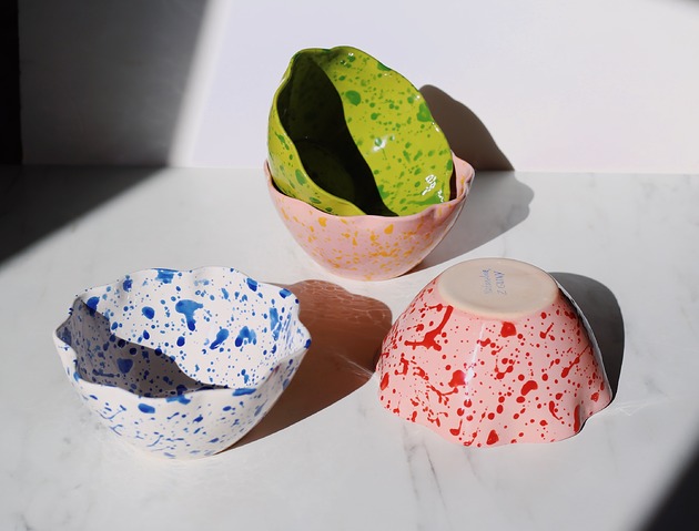 miski i misy Miska z falbanką