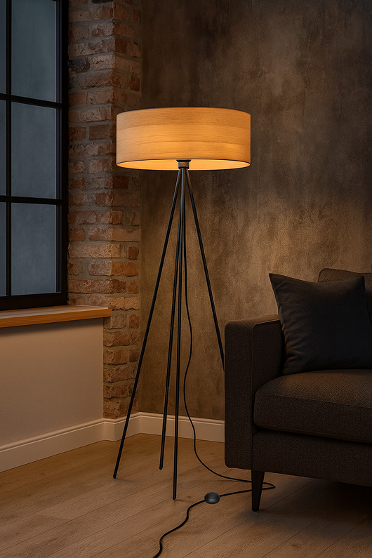 lampy podłogowe Skandynawska lampa stojąca IBIZA ECO na 4 nogach