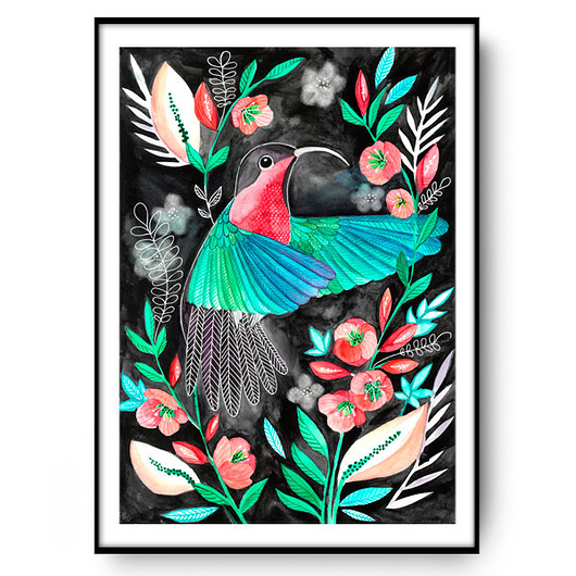 KOLIBER ilustracja drukowana muamua design