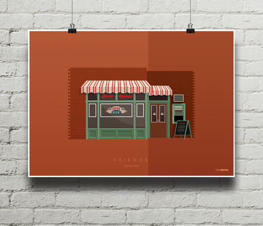 Friends - Przyjaciele - plakat minimalmill