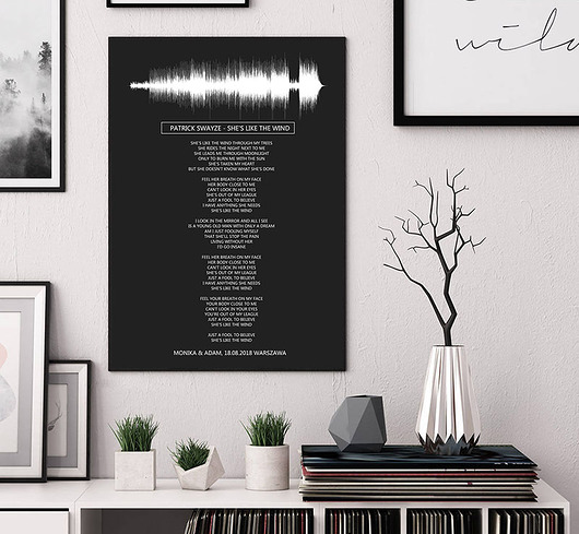 Plakat personalizowany Wasza piosenka rocznica Bajkowe Obrazki